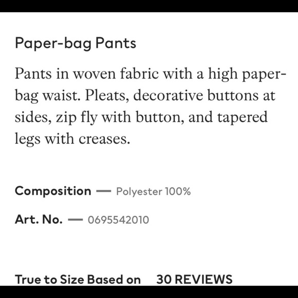 H&M High Waisted Paper Bag Waist Green Pants Sz 2 - Picture 3 of 11